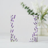 Losse aquarel lavendel frame ontwerp kaart (Staand voorkant)