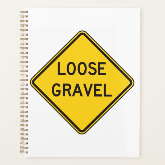 Losse grind waarschuwingsbord Road Hazard Planner (Voorkant)