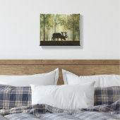 Losse in de illustratie van het bos canvas afdruk (Insitu (Slaapkamer))