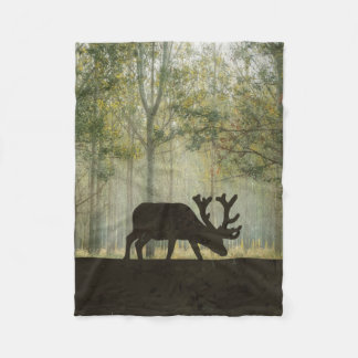 Losse in de illustratie van het bos fleece deken