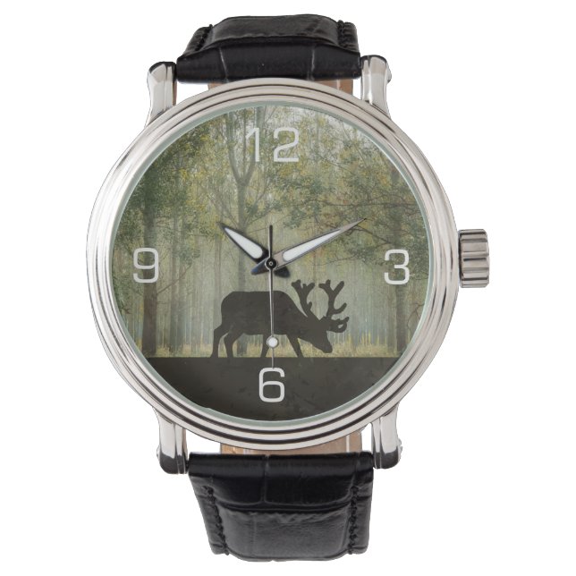 Losse in de illustratie van het bos horloge (Voorkant)