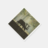 Losse in de illustratie van het bos servet (Hoek)