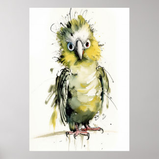 Losse Papegaai Poster