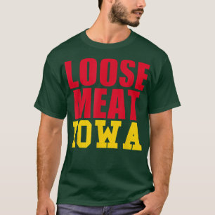 Losse vlees Iowa voedselsandwich staat favoriete h T-shirt