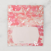 Losse Waterverf Roze Floral Blush Coral Wedding (Buitenkant ongevouwen)