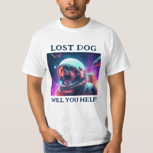 Lost Dog  Wit T-shirt (Voorkant)