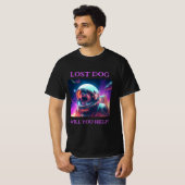 Lost Dog Zwart T-shirt (Voorkant volledig)
