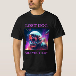 Lost Dog  Zwart T-shirt