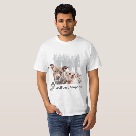 Lost~Found~Adopt - T-Shirt - Jongens (Voorkant volledig)