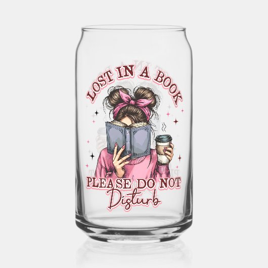 Lost In a Book....  Blikvorm Glas (Voorkant)