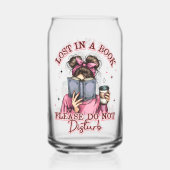 Lost In a Book....  Blikvorm Glas (Achterkant)