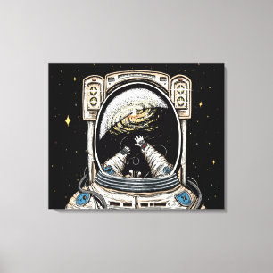 Lost In Space opgerekt canvasprint Canvas Afdruk