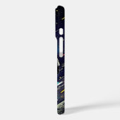 Lost in Space: Retro Astronaut iPhone-hoesje Case-Mate iPhone Case (Achterkant / Links)