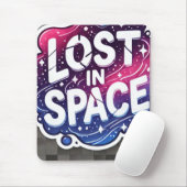 Lost in Space - Vibrant Galaxy Sticker Muismat (Met muis)