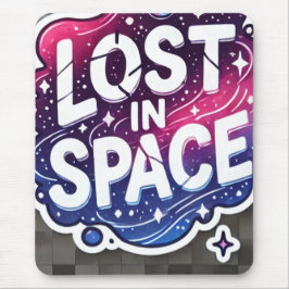 Lost in Space - Vibrant Galaxy Sticker Muismat