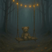 Lost in the Fog – Decoupage Paper with Teddy Bear Tissuepapier