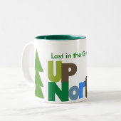 Lost In the Great Up North Mug - arbre supplémenta (Devant gauche)