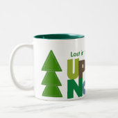Lost In the Great Up North Mug - arbre supplémenta (Gauche)