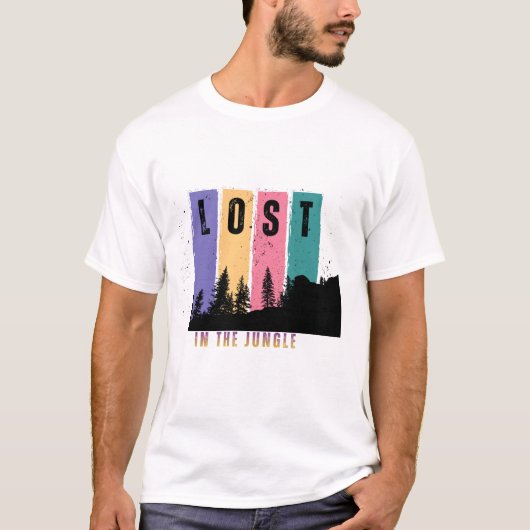 lost in the jungle t-shirt (Voorkant)