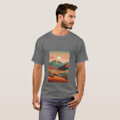 Lost in the Mountains Retro Adventure T-Shirt (Devant entier)