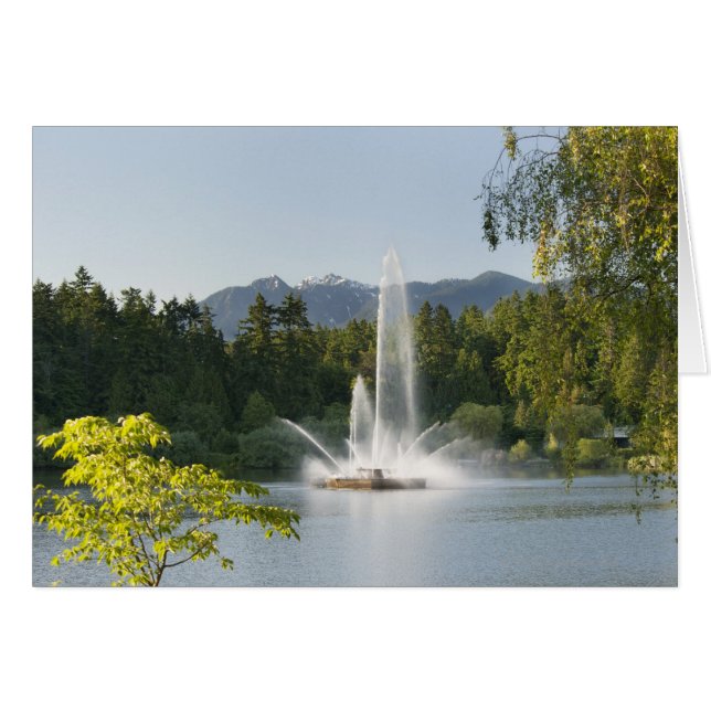 Lost Lagoon Fountain, Stanley Park, Vancouver, (Devant horizontal)