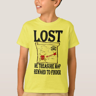 Lost Pirate Treasure Map T-shirt