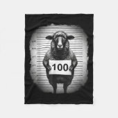 Lost Sheep And Found Wanted Mugshot Christian Men Fleece Deken (Voorkant)