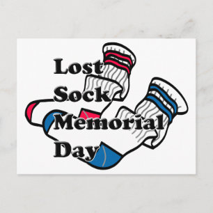 Lost Sock Memorial Day Briefkaart