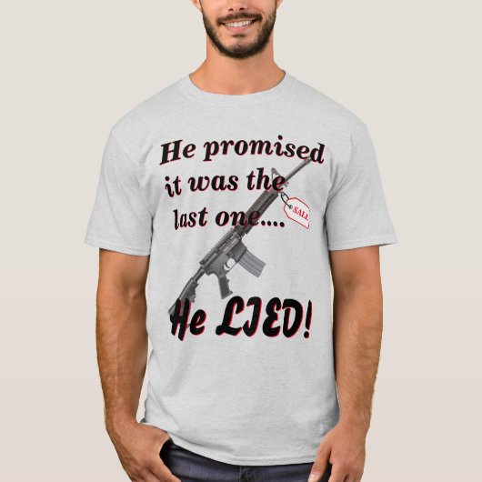 Lot aan vrouw over aankoop Pistool LT T-shirt (Voorkant)