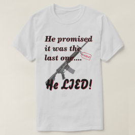 Lot aan vrouw over aankoop Pistool LT T-shirt