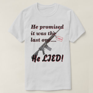 Lot aan vrouw over aankoop Pistool LT T-shirt