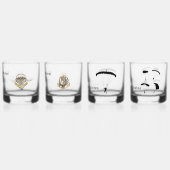 lot de 4 verres "colonial" (Dos)