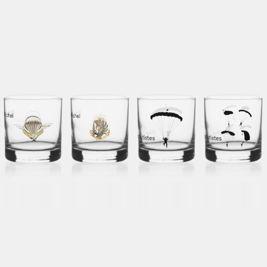 lot de 4 verres "colonial" (Dos)