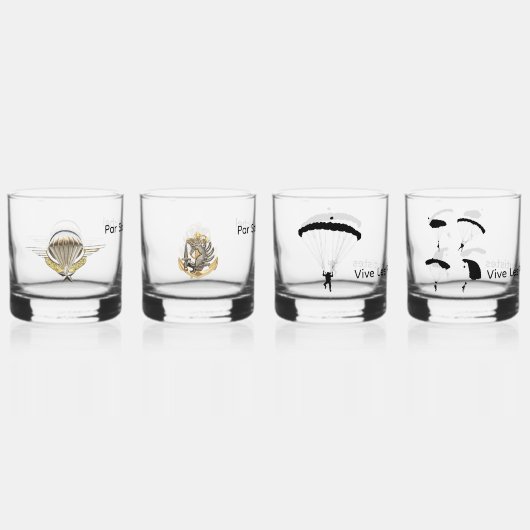 lot de 4 verres "colonial" (Recto)