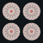 Lot De Dessous-de-verres Grattez moderne Kaleidoscope Mandala art fractal<br><div class="desc">Mandala unique.</div>