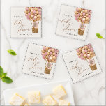 Lot De Dessous-de-verres Ours, Ballons roses, Ballons à air chaud, Baby sho<br><div class="desc">Ajoutez une touche personnelle à votre fête de baby shower avec ces objets de fête élégants et mémorables ! Design avec ours bébé avec ballons roses sur arrière - plan beige.</div>