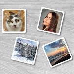 Lot De Dessous-de-verres Quatre Modèles photo personnalisés<br><div class="desc">Téléchargez quatre photos et créez facilement votre ensemble de dessous de verre personnalisé. Cliquez sur CUSTOMISER DAVANTAGE pour modifier la couleur arrière - plan. Vous pouvez TRANSFÉRER ce DESIGN sur d'autres produits Zazzle et l'ajuster à la plupart des articles Zazzle. Les conceptions Studio standard sont faites dans des graphiques vectoriels...</div>