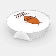 Sweet Potato Funny Coaster Set