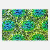 Lot de feuilles de papier cadeau Wax Africain (Devant 2)