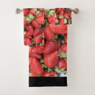 Lot de fraises rouges juteuses