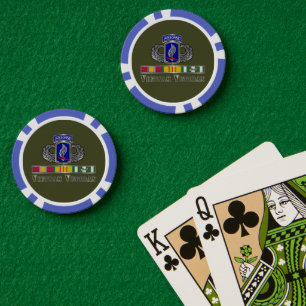 Lot De Jeton De Poker 173e brigade aéroportée Vétéran du Vietnam