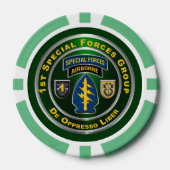 Lot De Jeton De Poker 1er Groupe des forces spéciales (Recto)