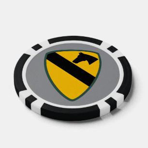 Lot De Jeton De Poker 1re division de cavalerie Patch