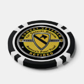 Lot De Jeton De Poker 1re division de cavalerie retraitée (Simple)