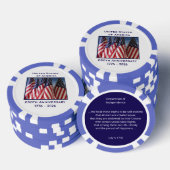 Lot De Jeton De Poker 250e anniversaire USA Patriotic Flags Premium (Empiler)