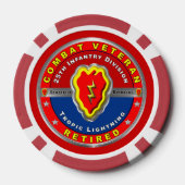 Lot De Jeton De Poker 25e division d'infanterie retraitée (Verso)