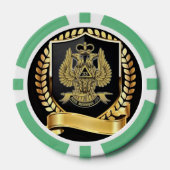 Lot De Jeton De Poker 33 Degree Mason (Recto)