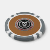 Lot De Jeton De Poker [400] Crâne d'argent (Simple)