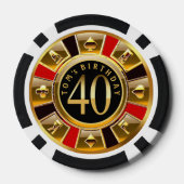 Lot De Jeton De Poker 40e anniversaire d'Amanda Tom (Verso)