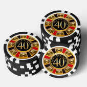 Lot De Jeton De Poker 40e anniversaire d'Amanda Tom (Empiler)